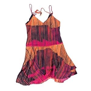 HUNTER BELL adjustable strap drop waist tier dress, size small